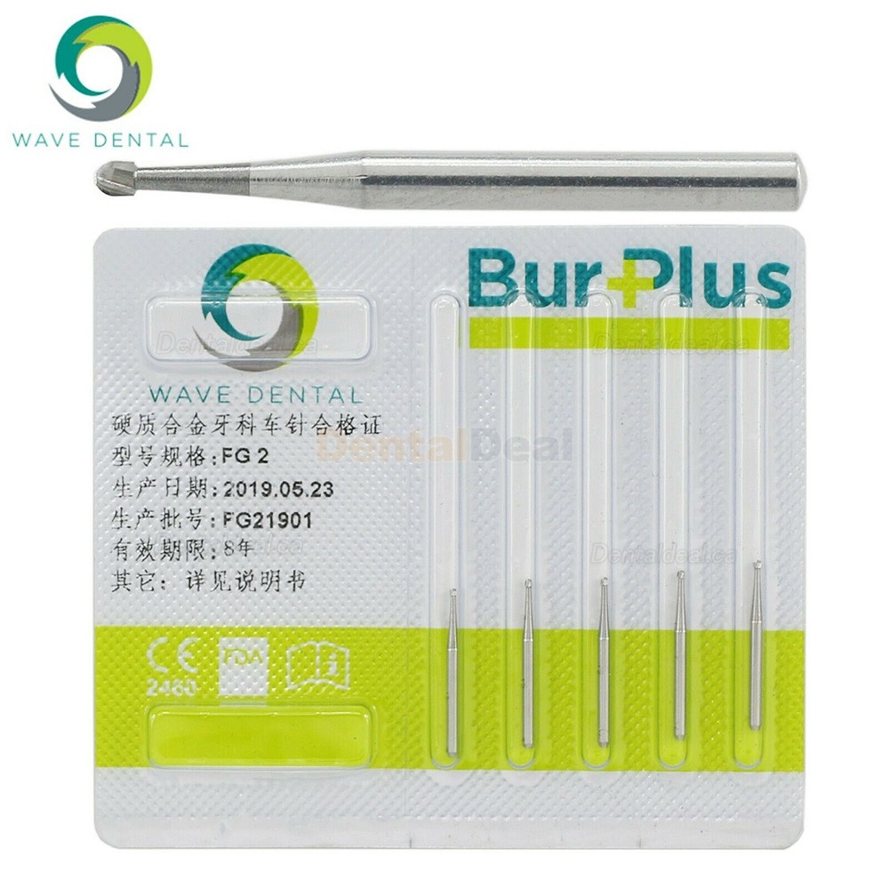 10Pcs FG 1/4 1/2 1 2 3 4 5 6 7 8# Dental Friction Grip Shank Round Carbide Burs